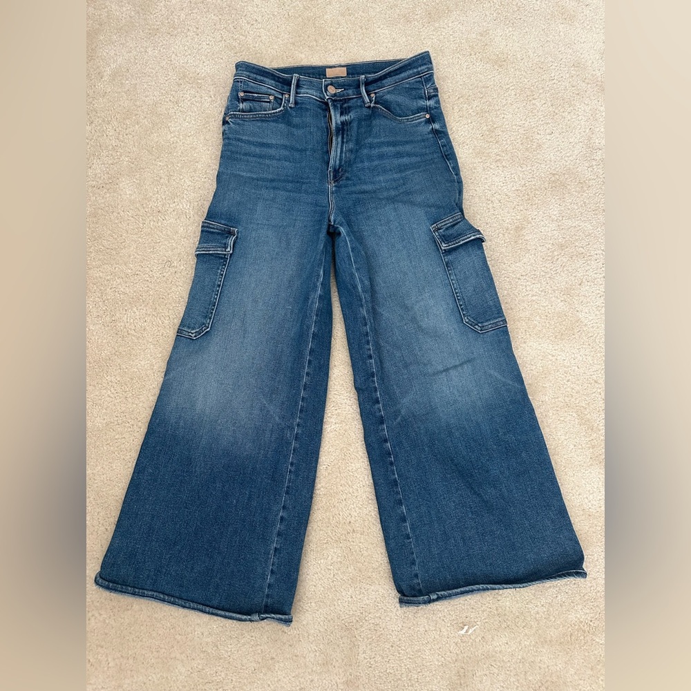 MOTHER Undercover Cargo Dark Blue Jeans